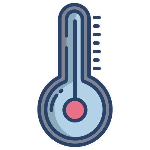 Thermometer weather temperature fahrenheit icon
