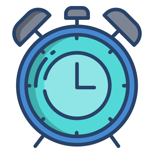 Clock time clock alarm icon