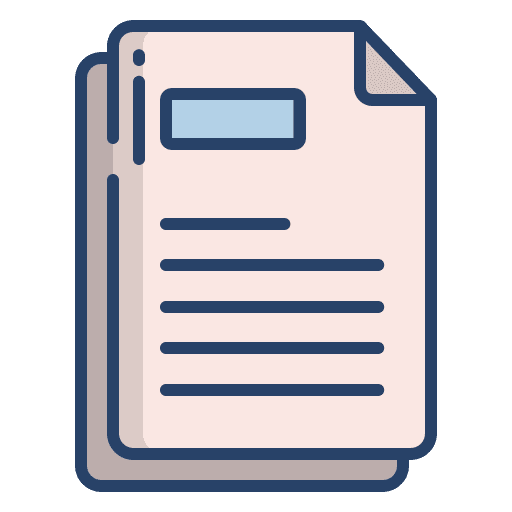 Document files and folders interface page icon