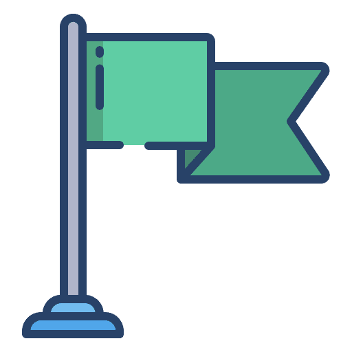 Flag waving flags destination icon