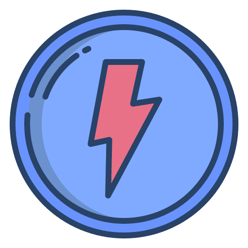 Flash electricity lightning bolt weather icon