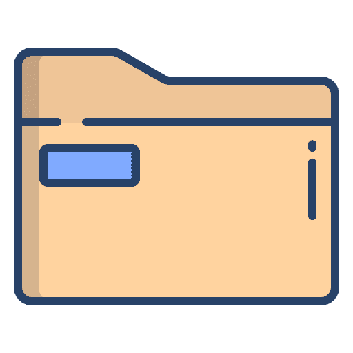 Folder files and folders office material data storage icon
