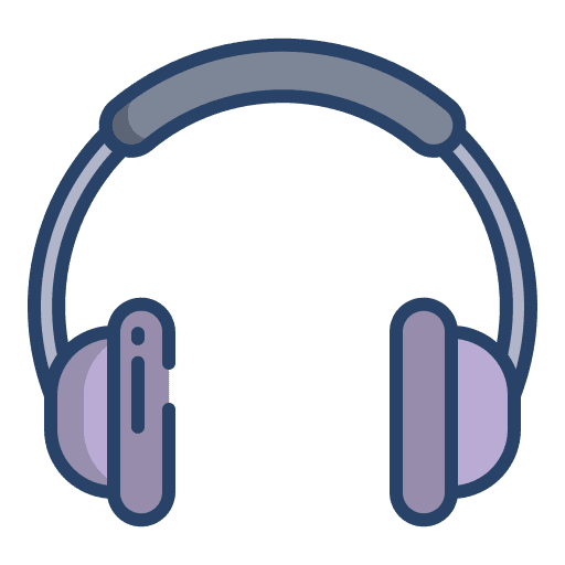 Headphone audio sound headphone icon