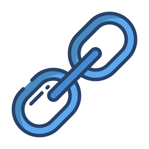 Url linked connection url icon