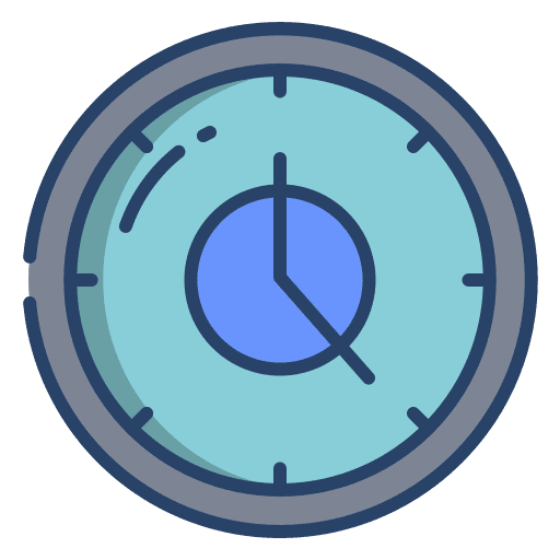 Time circular clock time wall clock icon
