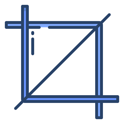 Crop cut edit tools interface icon