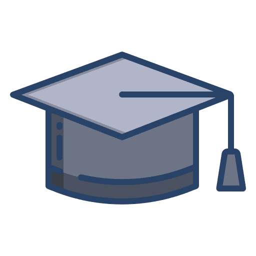 Hat education graduate graduation cap icon