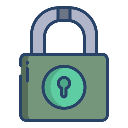 Password caps lock restricted padlock icon