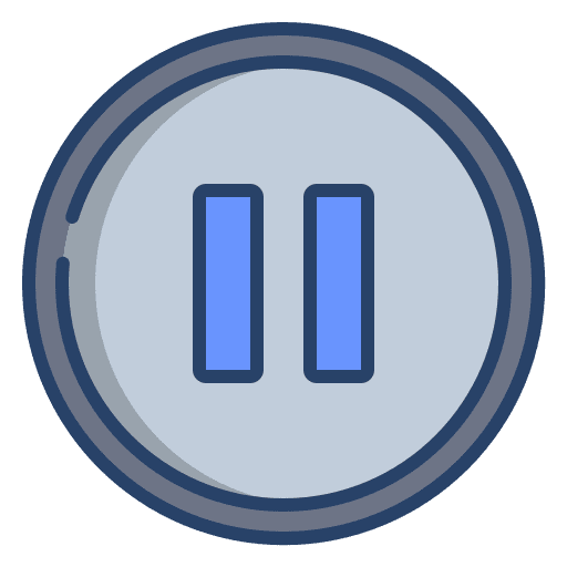 Paused music player video player paused icon