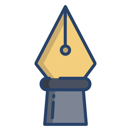 Pen office material stationery writing tool icon