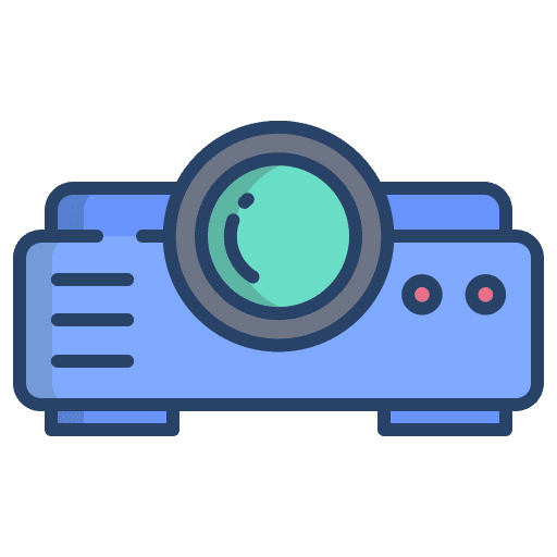 Projector presentation electronics multimedia icon