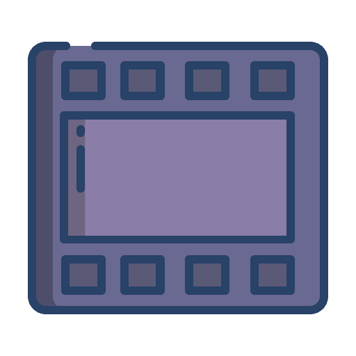 Reel roll photographic film photograph icon