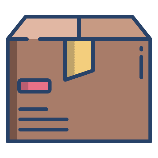 Box storage shipping and delivery shipping icon
