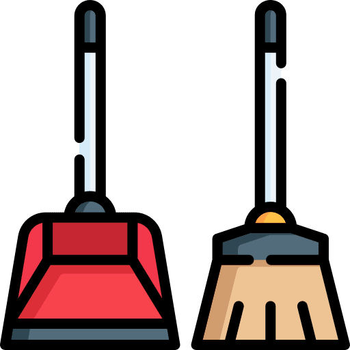 Dustpan dustpan sweep hygiene icon