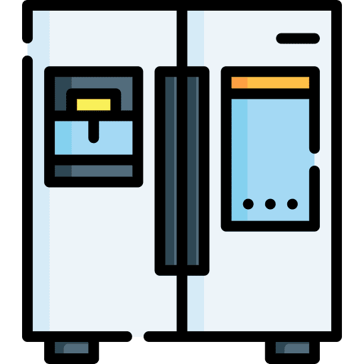 Refrigerator kitchen food and restaurant electronics icon