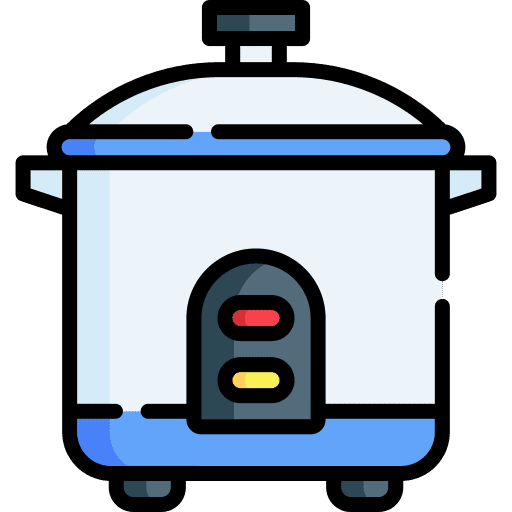 Rice cooker cooking food and restaurant furniture and household icon