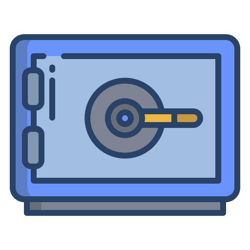 Safe box business locker security icon