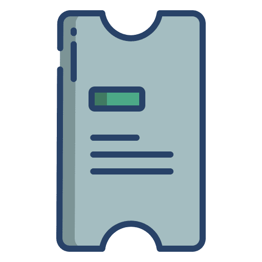 Ticket cinema pass access icon