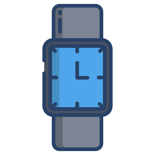 Watch time time and date wristwatch icon