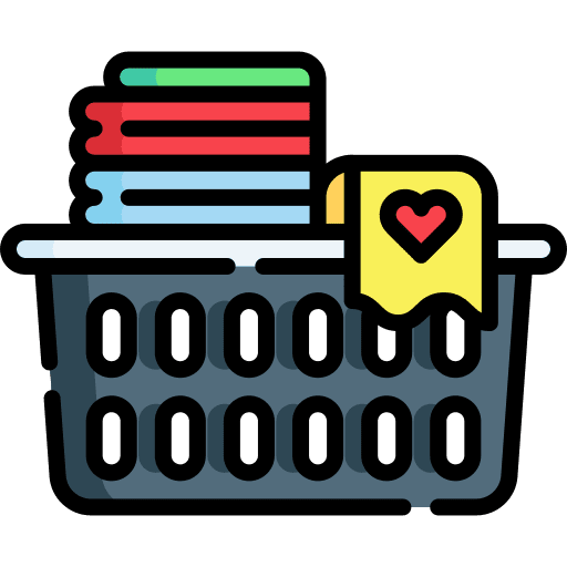 Laundry basket furniture and household washing dirty clothes icon Laundry basket furniture and household washing dirty clothes icon
