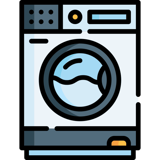 Washing machine furniture and household appliances housekeeping icon Washing machine furniture and household appliances housekeeping icon