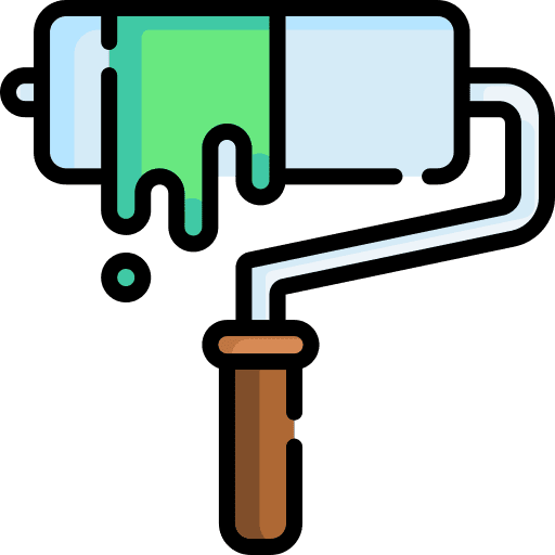 Paint roller construction and tools art and design paint roller icon Paint roller construction and tools art and design paint roller icon
