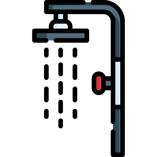 Shower head bathroom cleaning wash icon Shower head bathroom cleaning wash icon