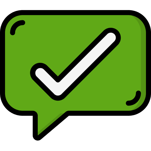 Check sign tick communications approval icon