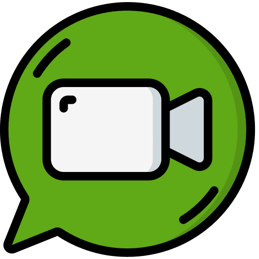 Video chat marketing video videocall icon