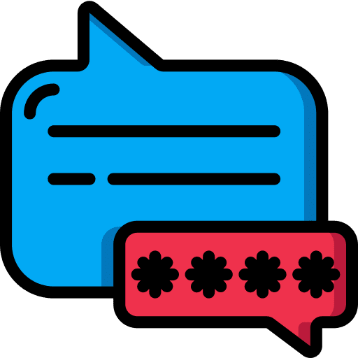 Chat box chat bubble keyword communications icon Chat box chat bubble keyword communications icon