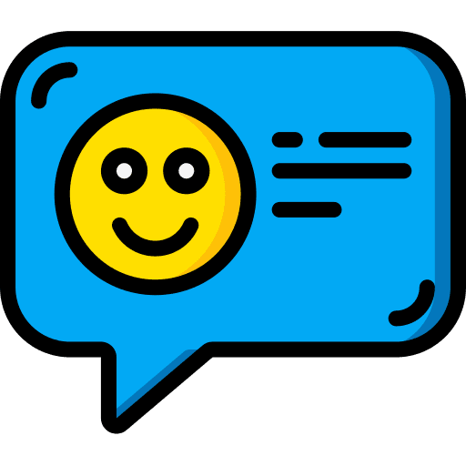 Happy speech bubble communication conversation icon Happy speech bubble communication conversation icon