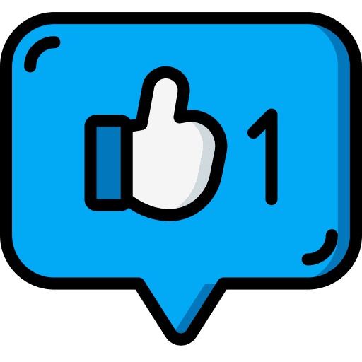 Like reaction message like icon Like reaction message like icon