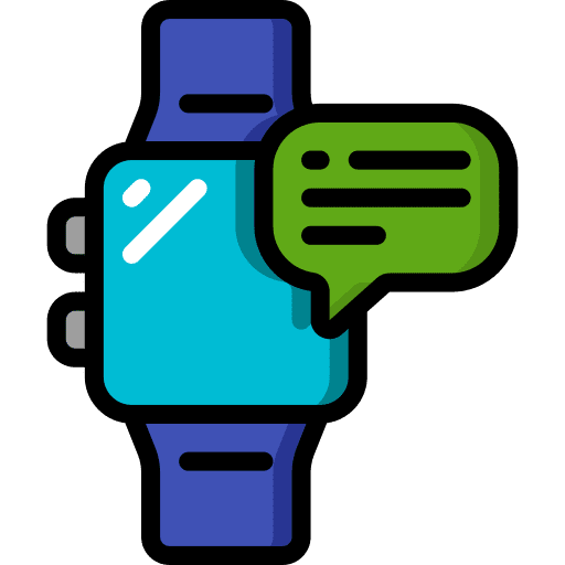 Smartwatch digital communications device icon Smartwatch digital communications device icon