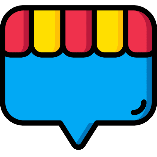 Shop shop conversation communication icon Shop shop conversation communication icon