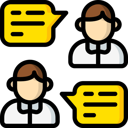 Chat users chat speech bubble icon