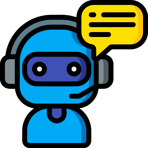 Chatbot speech bubble assistant communications icon