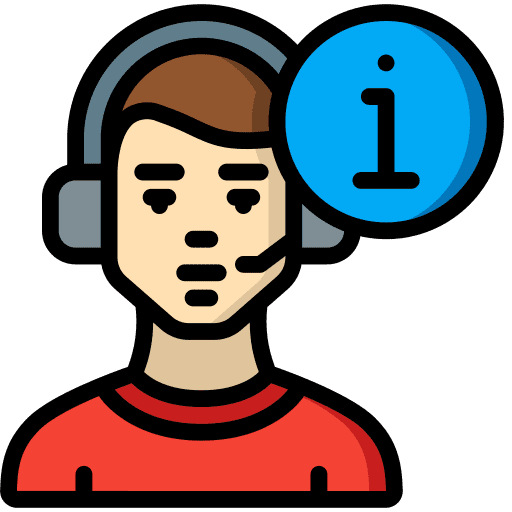 Customer service agent avatar man service icon