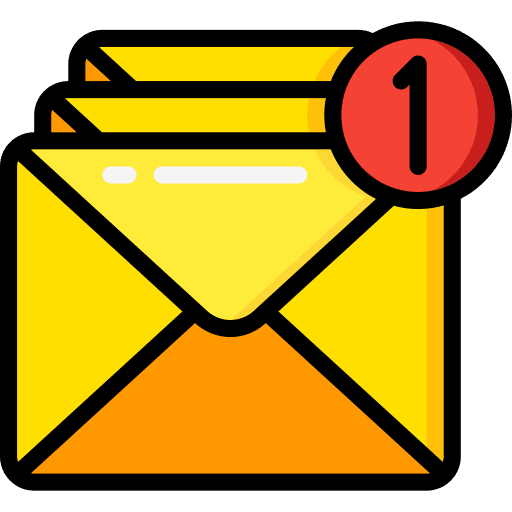Messages communications unread emails icon