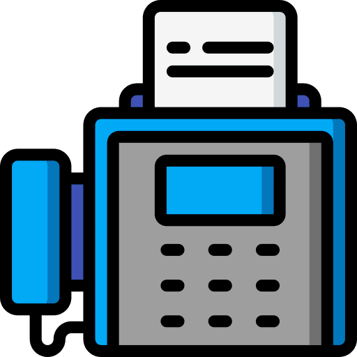 Fax fax message communication icon