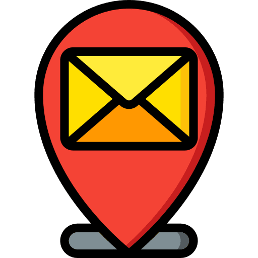 Location pin drop address icon