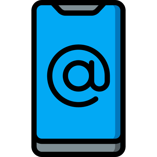 Mobile contact mobile phone icon