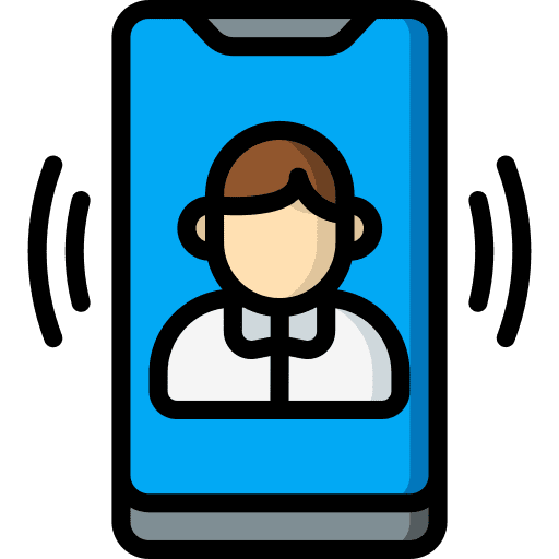 Video call device mobile communications icon