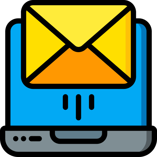Email laptop mail internet icon