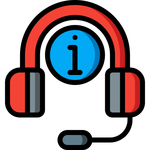 Headphones center call communications icon