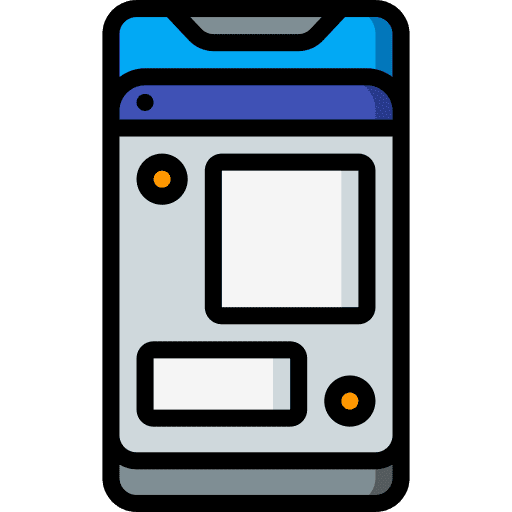 Mobile device speech bubble smartphone icon