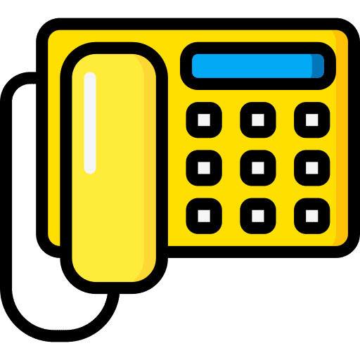 Phone call landline communications icon