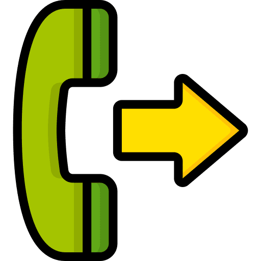 Phone telephone receive outgoing icon