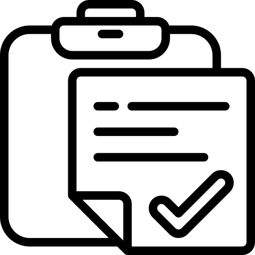 Clipboard task file done icon