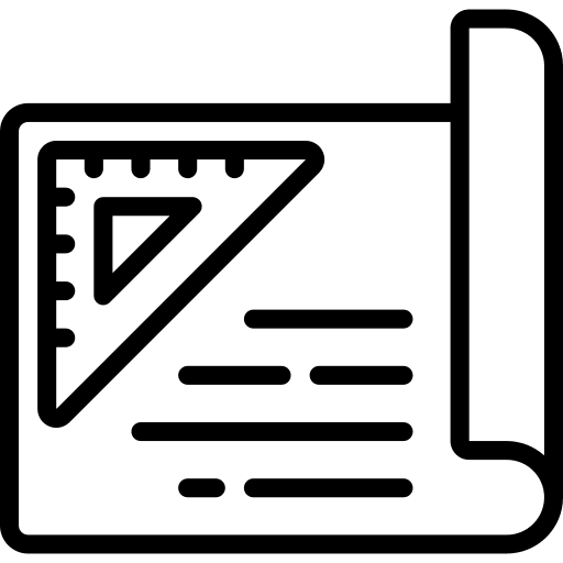 Blueprint planning plant education icon