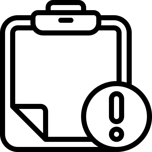 Clipboard files and folders document badge icon
